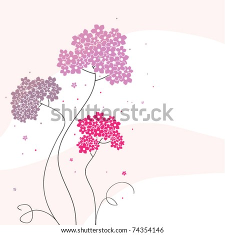 Lilac Flowers Stock Vector Illustration 74354146 : Shutterstock