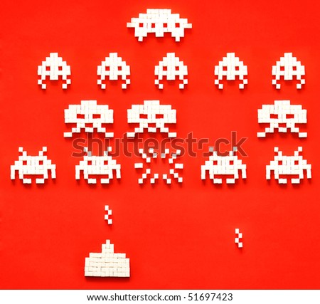 space invaders game. Sugar Space Invaders.