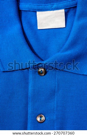 Detail of expensive polo shirt.