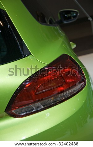 New car detail - rear light