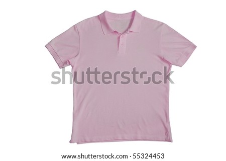 plain pink shirt isolated