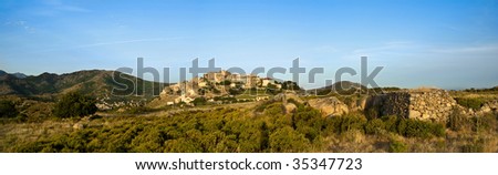 a village in mediterranean country (Corsica)