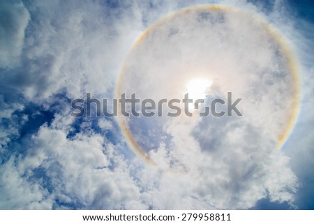 Corona ring of sun