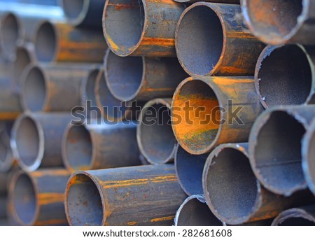 Iron pipes have corroded