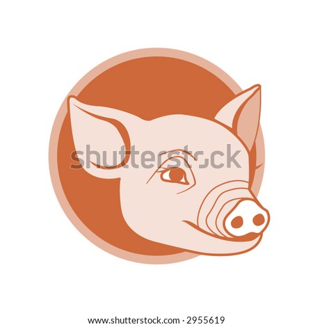 Clip Art Piglet. stock vector : Pig Clip-art