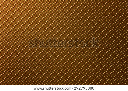 Gold Metal Texture With Embossed Simple Oval Pattern