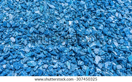 deep blue rock pile