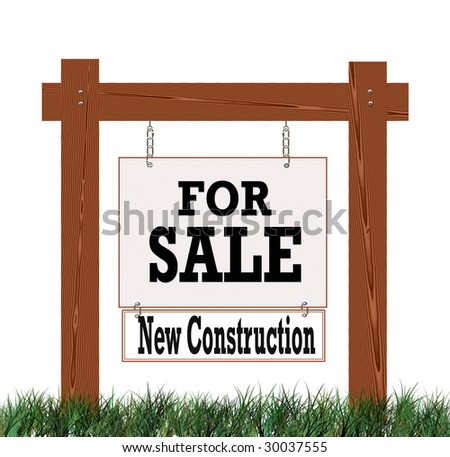 For Sale Sign for Newly Constructed Home