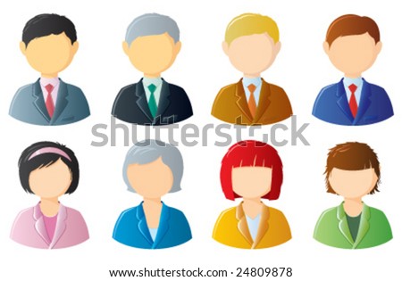 Icons Of Office People Stock Vector Illustration 24809878 : Shutterstock