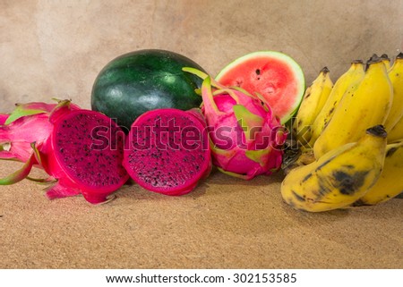 mixed fruit ,Set of different fresh fruits