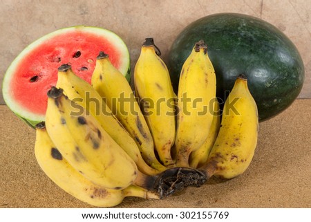 Mix fresh fruits, Set of different fresh fruits