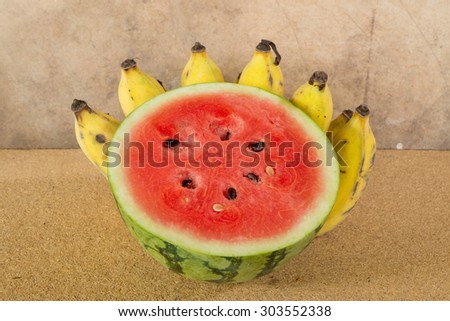 Mix fresh fruits, Set of different fresh fruits