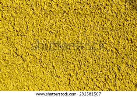 Yellow spray plaster.