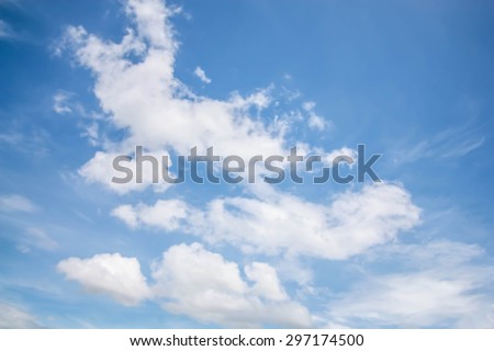 blue sky view and sky scape is soft light background and strong sunlight at noon