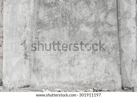 de focused wall and cement wall and blurred background