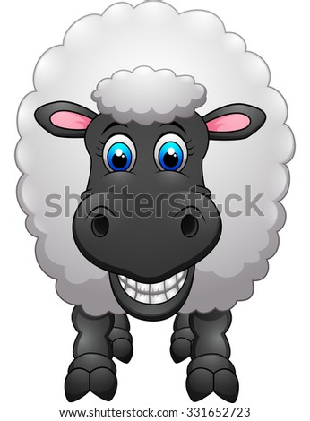 Cute Sheep Cartoon Stock Vector 331652723 : Shutterstock