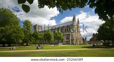 Winchester Cathedral on a lovely summer day