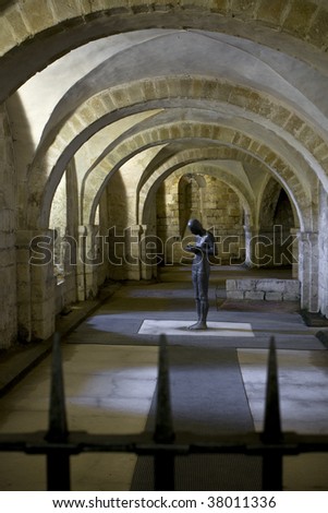 A view of the Winchester Cathedral Crypt