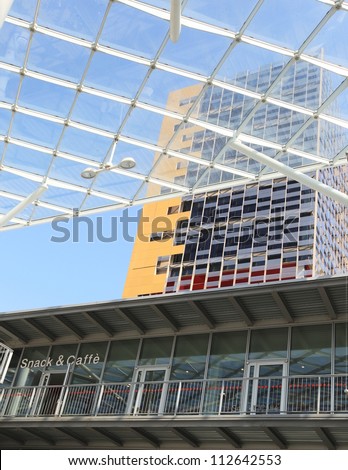 MILAN, ITALY - SEPTEMBER 06: View of building at Milan Fair hosting Macef, International Home Show Exhibition on September 06, 2012 in Milan, Italy.