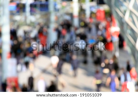 Abstract people, blurred post-production
