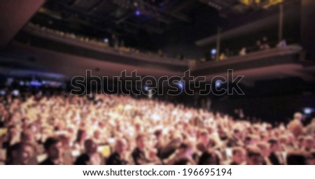 People crowd, intentionally blurred post production background