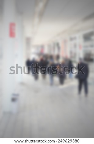People background. Intentionally blurred post production background.