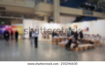 Art gallery background. Intentionally blurred editing post production background.