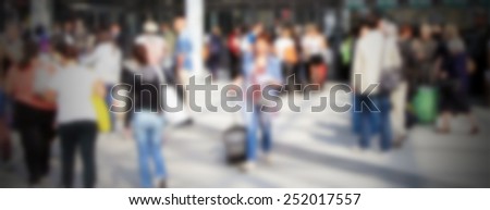 Humans not recognizable. Intentionally blurred post production.