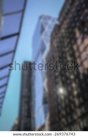 Modern architecture generic background. Intentionally blurred editing post production.