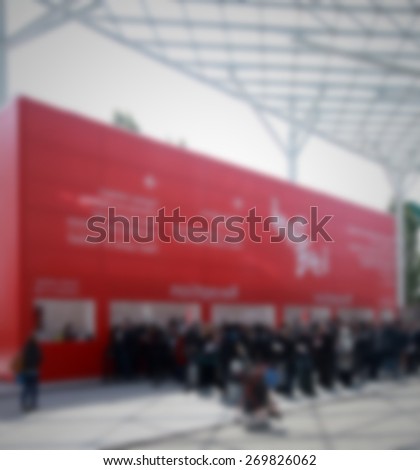 People crowd, generic background. Intentionally blurred editing post production.