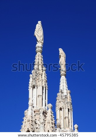 Gothic architecture, Duomo in Milan, Italy