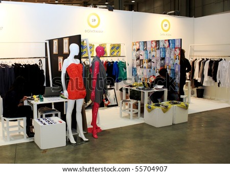 MILAN, ITALY - FEBRUARY 26: Stands exhibition at Milano women\'s prêt-à-porter collections February 26, 2010 in Milan, Italy.