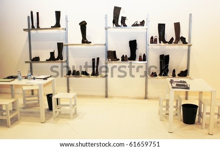 MILAN, ITALY - FEBRUARY 26:Shoes production stand at Milano women\'s prêt-à-porter collections February 26, 2010 in Milan, Italy.