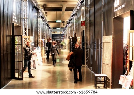 MILAN, ITALY - FEBRUARY 26: People visit Milano women\'s prêt-à-porter collections February 26, 2010 in Milan, Italy.