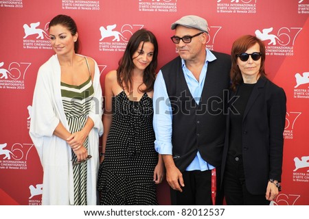 VENICE, ITALY - SEPTEMBER 04: Amos Poe with The Comedy cast at 67th Venice Film Festival September 04, 2010 in Venice, Italy.