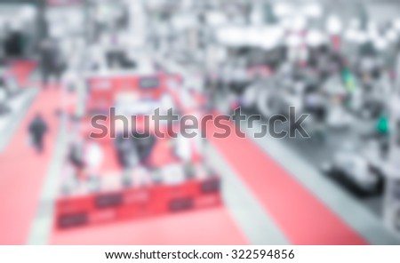 Trade show event generic background, intentionally blurred post production.