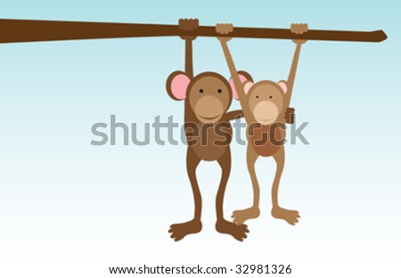 Pics Of Monkeys. illustration of monkeys in