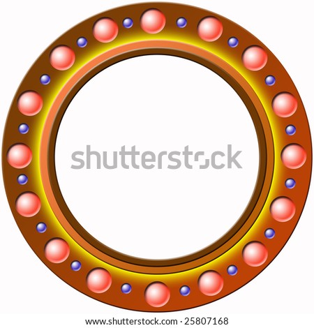 colorful plastic ring with balls
