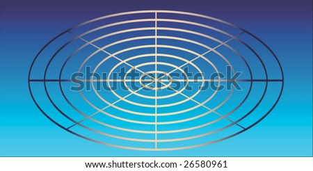 gradient colored card in landscape format with a gradient circle