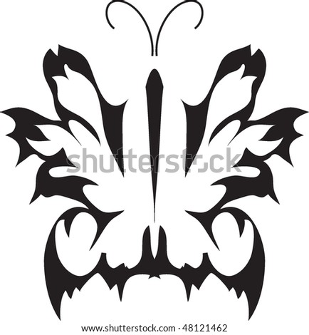 Abstract Fantasy Butterfly Tattoo (Vector) - 48121462 : Shutterstock Abstract Fantasy Butterfly Tattoo (Vector) - 48121462 : Shutterstock