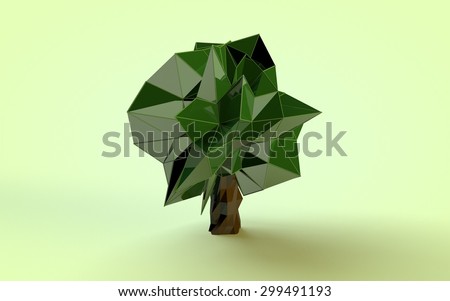 Abstract Low-Poly Tree