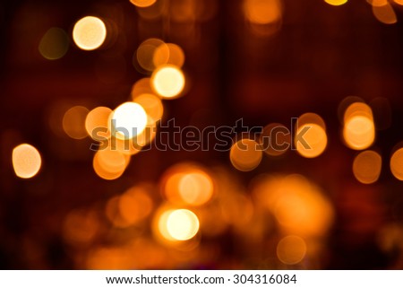 blur warm indoor bokeh light
