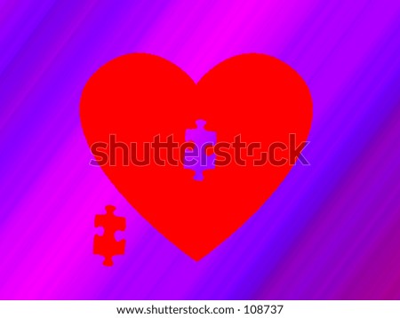 Heart with a missing piece
