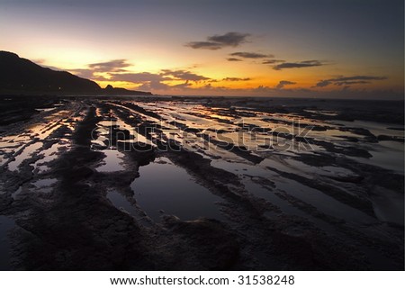 Coast\'s sunrise north Taiwan  Here too is fish famous place