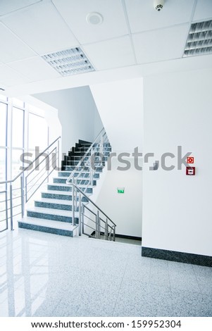 Staircase - Emergency Exit In Office Building
