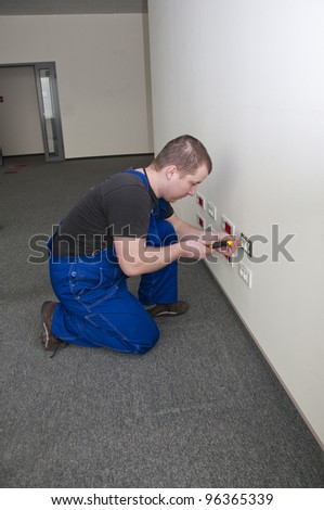 electrical repairs red electrical socket