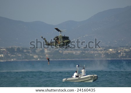 Helicopter sea rescue