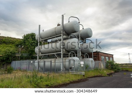 pressure vessel tank in the plant