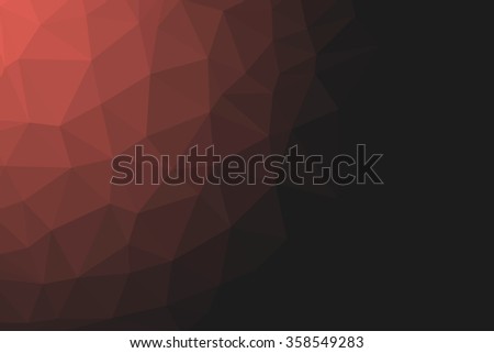 red orange geometric rumpled triangular low poly origami style gradient illustration graphic background. polygonal design for you.