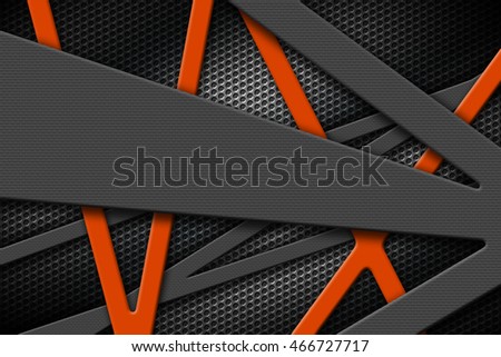 Vector Orange Carbon Background Design | Download Free Vector Art